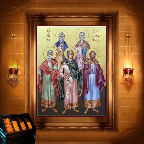 Акиндин, Пигасій, Афоній, Єлпидифор і Анемподист