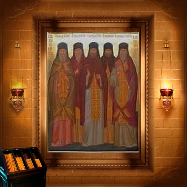 Павло (Мойсеєв), Феодосій (Соболєв), архімандрити, Никодим (Щапков), Серафим (Кулаков), ієромонахи