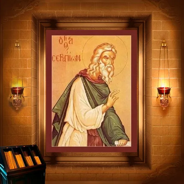 Серапіон Синдоніт, Єгипетський, монах