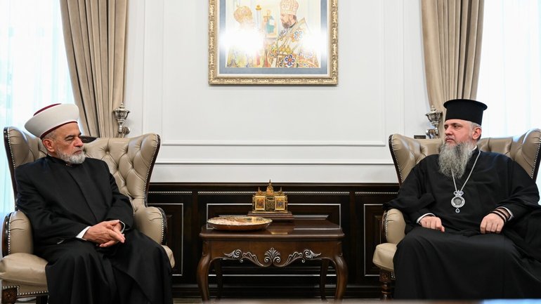 Митрополит Епіфаній зустрівся з Верховним муфтієм України Ахмедом Тамімом: про що говорили лідери