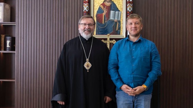 Енергостійкість українських громад обговорив Глава УГКЦ з Андрієм Коболєвим