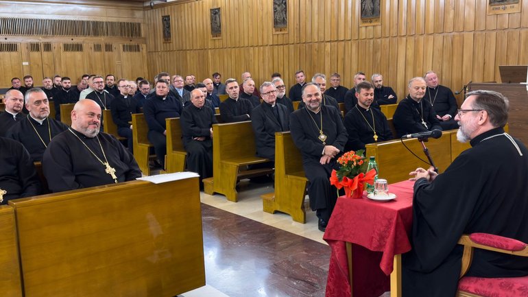 «Дуже важливо, щоби наш народ не почувався сиротою», — Глава УГКЦ до священиків в Італії