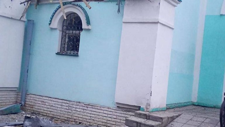 На Донеччині через падіння безпілотника зазнав пошкоджень храм УПЦ МП