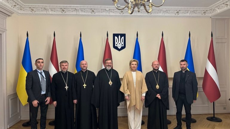 Візит Глави УГКЦ до українського посольства в Латвії