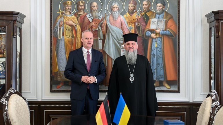 Глава ПЦУ провів переговори з німецьким послом в Україні
