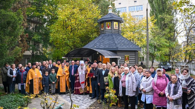 Блаженнійший Епіфаній освятив нову святиню при Інституті геронтології у столиці